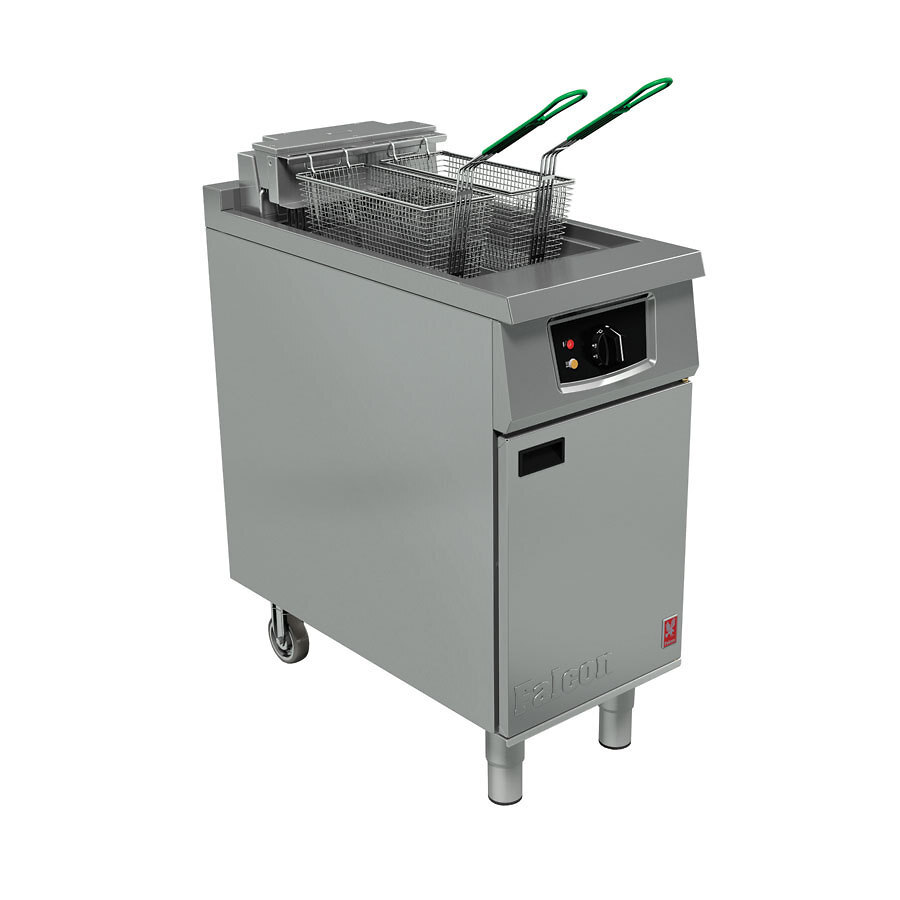 Falcon 400 Series E401F Electric Fryer- 1 Pan 1 Basket - with Filtration - on Legs