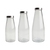 T&G Woodware Large Glass Bottle With Stainless Steel Lid 1.01 Litre