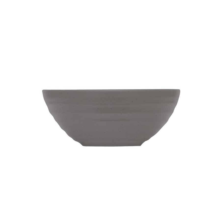Artisan Pebble Vitrified Fine China Grey Round Side Bowl 16cm