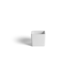 Crème Miniatures Vitrified Porcelain White Cube 5.9x4.9cm