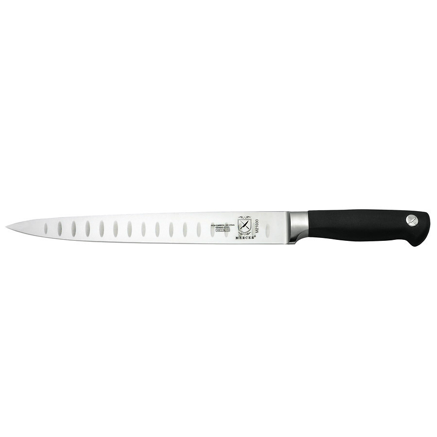 Mercer Genesis® Carving Knife Granton Edge 10in With Santoprene® Handle