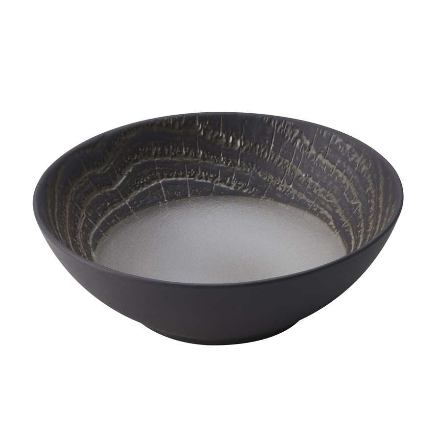 Revol Arborescence Ceramic Pepper Round Coupe Plate 19cm