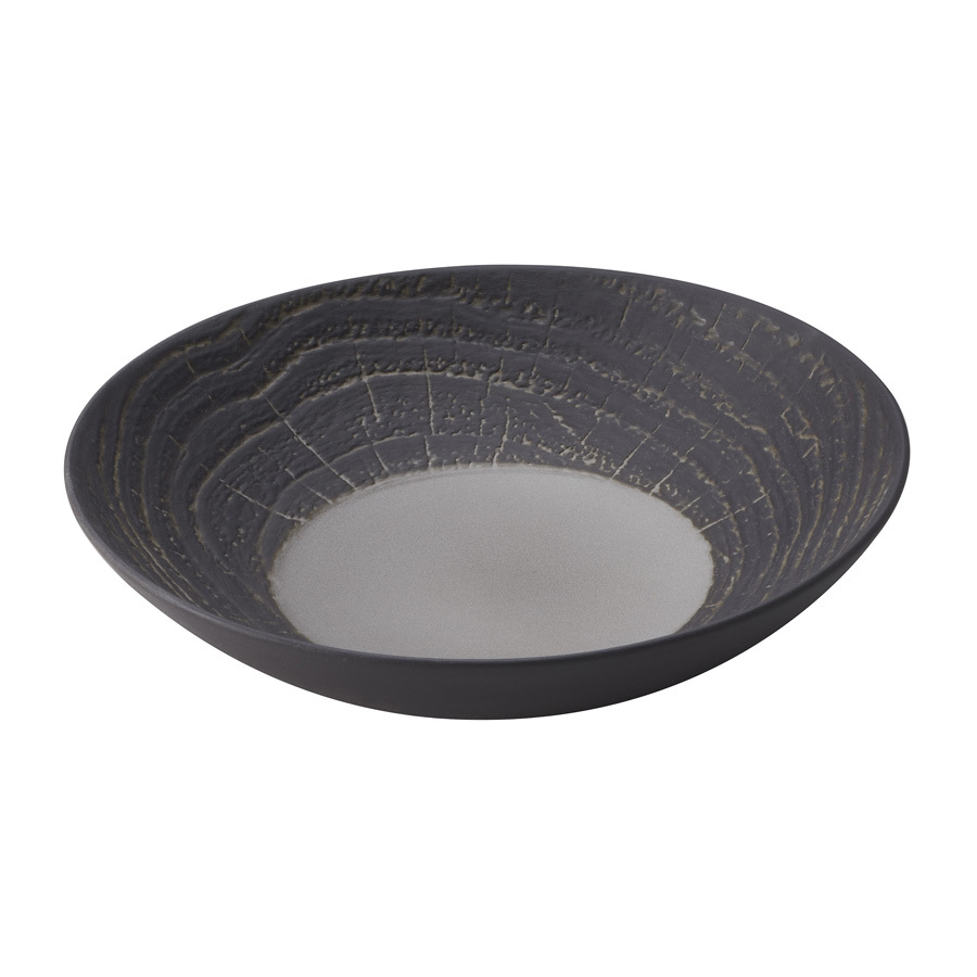 Revol Arborescence Ceramic Pepper Round Coupe Plate 24cm