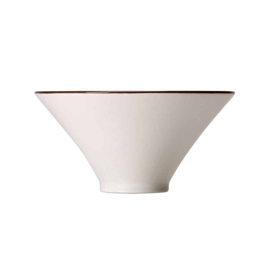 Steelite Koto Vitrified Porcelain Black Round Axis Bowl 8 Inch 20cm