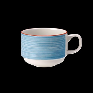 Steelite Rio Vitrified Porcelain Blue Stacking Cup 20cl