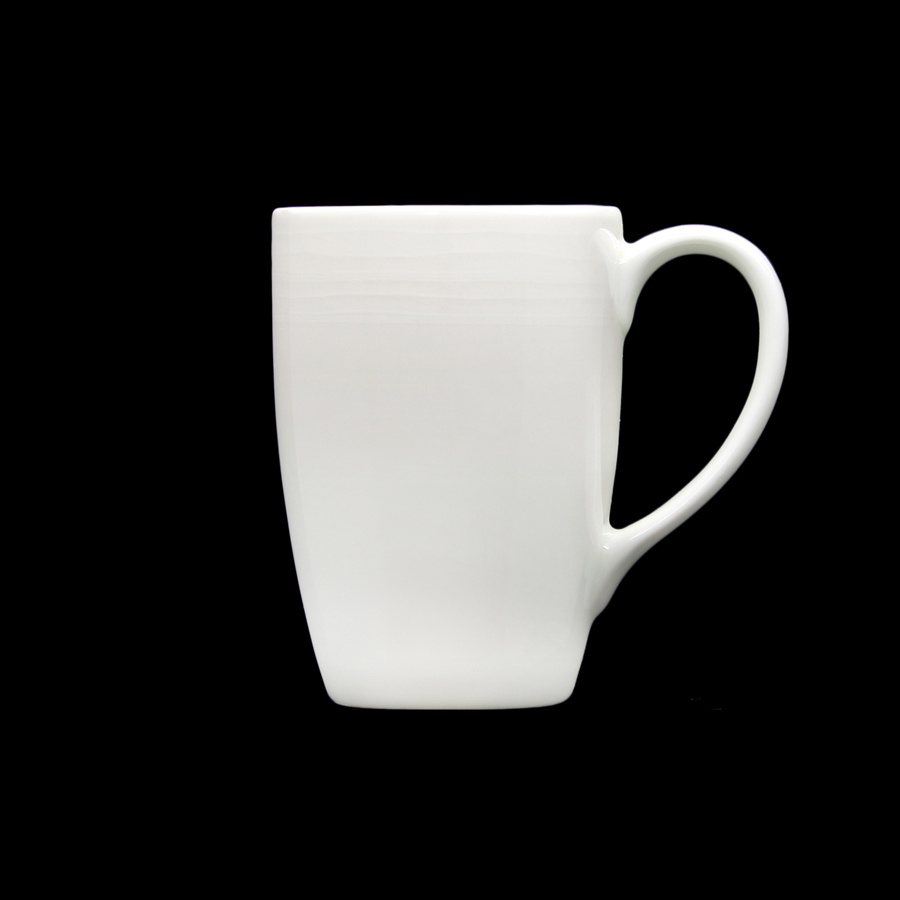 Crème Rousseau Vitrified Porcelain White Mug 28.4cl 10oz