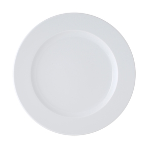 Astera Brasserie Vitrified Porcelain White Round Plate 21cm