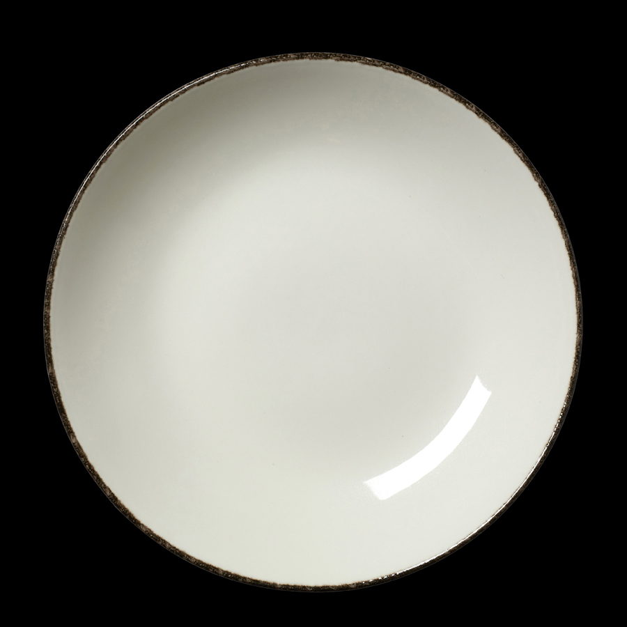 Steelite Charcoal Dapple Vitrifird Porcelain Round Coupe Bowl 29cm 11½ Inch