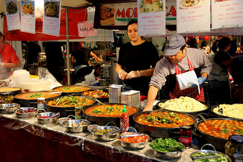 Picture of a typical London street food stall