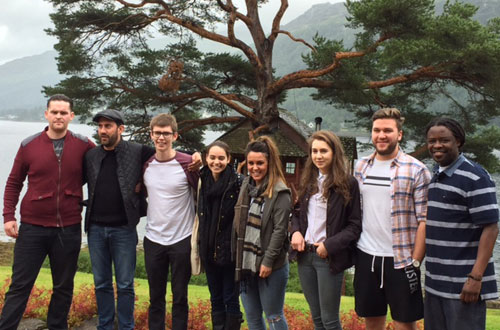 Young National Chef of the Year 2016 finalists and runner up Ruth Hansom enjoy their prize trip to Scotland