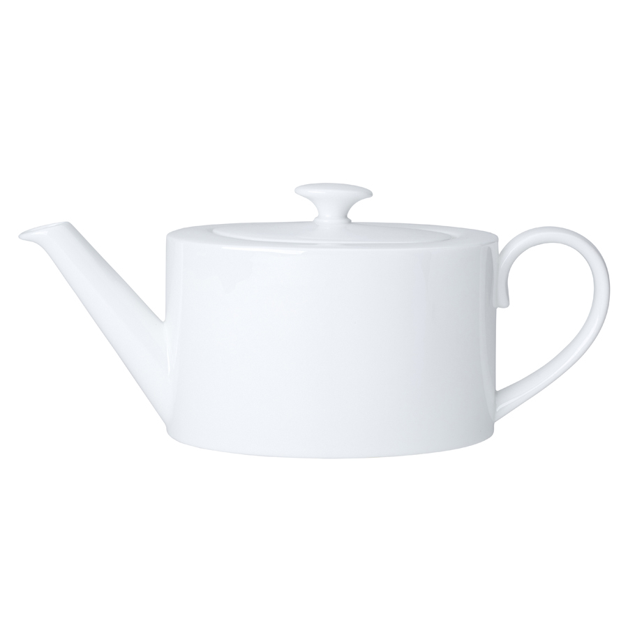 Coupe White 4 Cup Oval Teapot 70cl