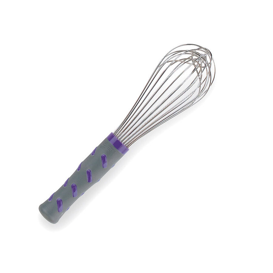Vollrath Piano Whip Stainless Steel With Purple Handle 10in 255mm