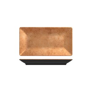 Copper / Black Utah Melamine Platter 325 x 176 x 35mm