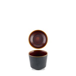 Churchill Nourish Vitrified Porcelain Tokyo Black Round Kochi Chip Mug 9.5x8.1cm 33cl 11.6oz