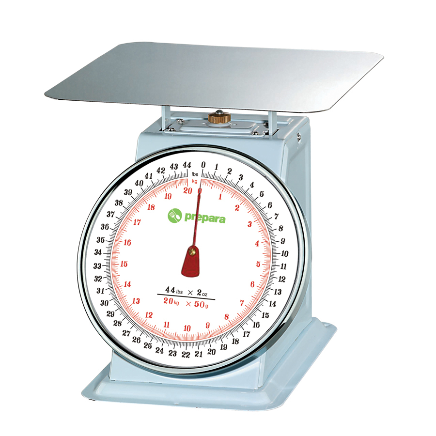 Prepara Heavy Duty Platform Scale 20kg White With Stainless Steel Pan