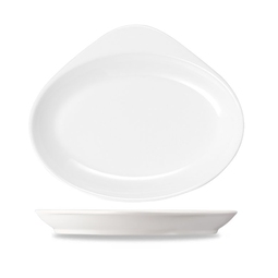 Churchill Cook & Serve Alchemy Fine China White Oval Dish 16.2cm 7.25oz