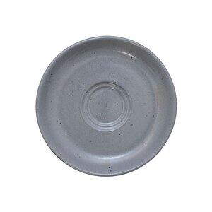 Artisan Pebble Vitrified Fine China Grey Round Espresso Saucer 13cm