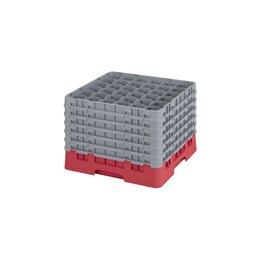 Cambro 36 Compartment Camrack Glass Rack Red