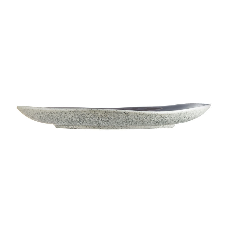 Arcoroc Rocaleo Porcelain Dark Grey Organic Round Plate 25.5cm