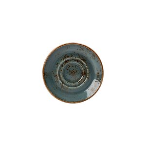 Steelite Craft Vitrified Porcelain Blue Round Double Well Saucer 11.75cm