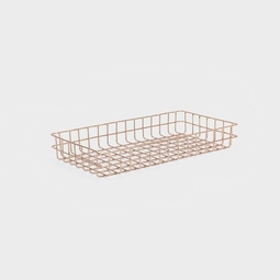 Shallow Copper Wire Basket 340mm