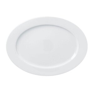 Rak Access Vitrified Porcelain White Oval Plate 36cm