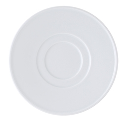 Astera Brasserie Vitrified Porcelain White Round Saucer 15cm