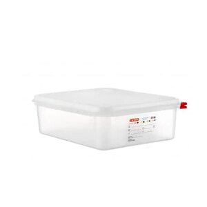 Araven Polypropylene Airtight Container Gastronorm 1/2 6.5ltr With ColourClips And Label