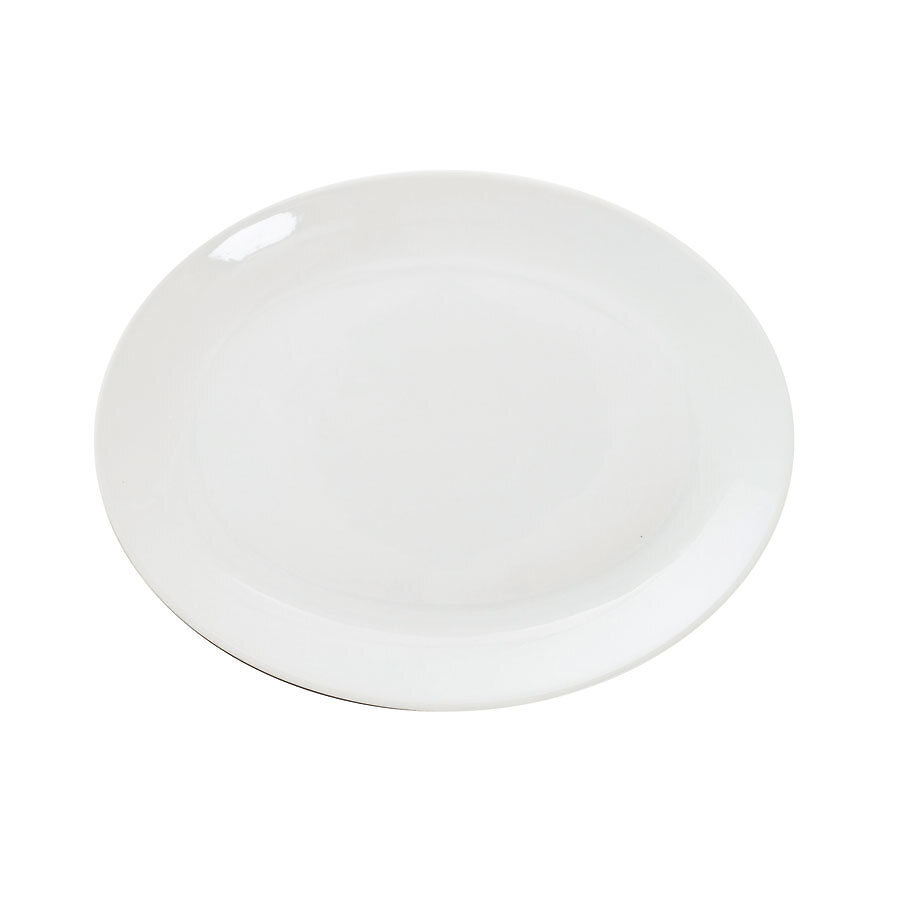 Great White Porcelain Oval Plate 30cm