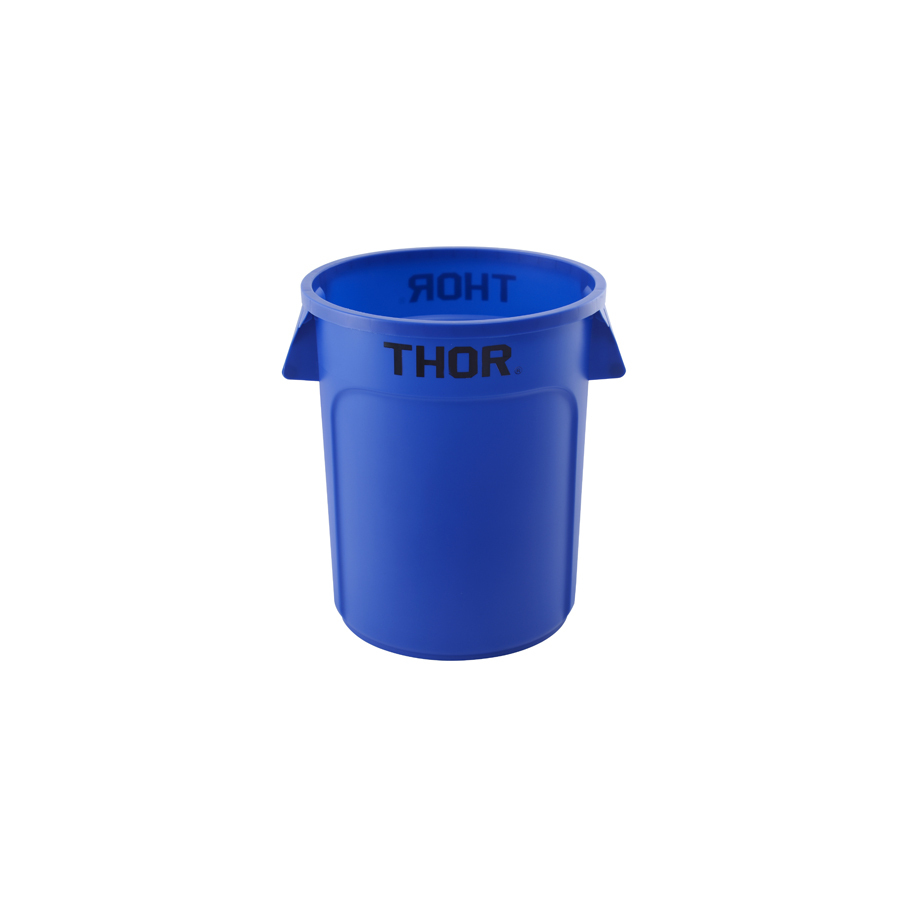 Trust Thor Round All Purpose Bin Blue LLDPE 75ltr 55.8x49x57cm