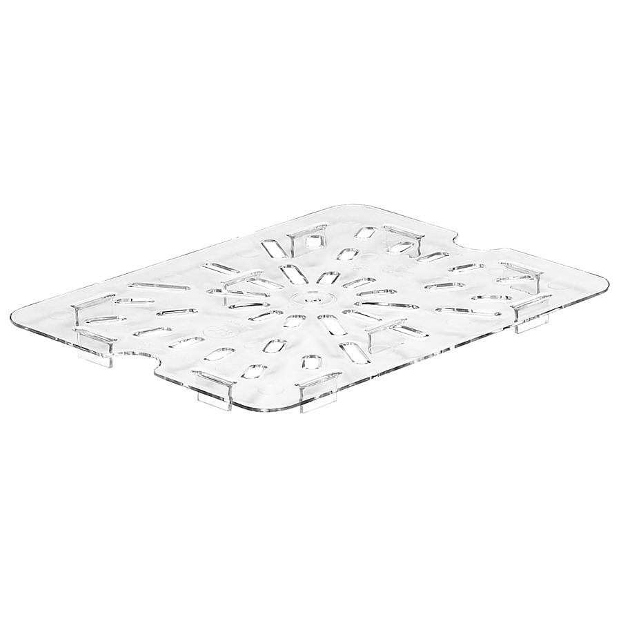 Cambro Gastronorm Drainer Plate 1/2 Clear Polycarbonate