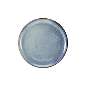 Genware Terra Porcelain Aqua Blue Round Coupe Plate 27.5cm
