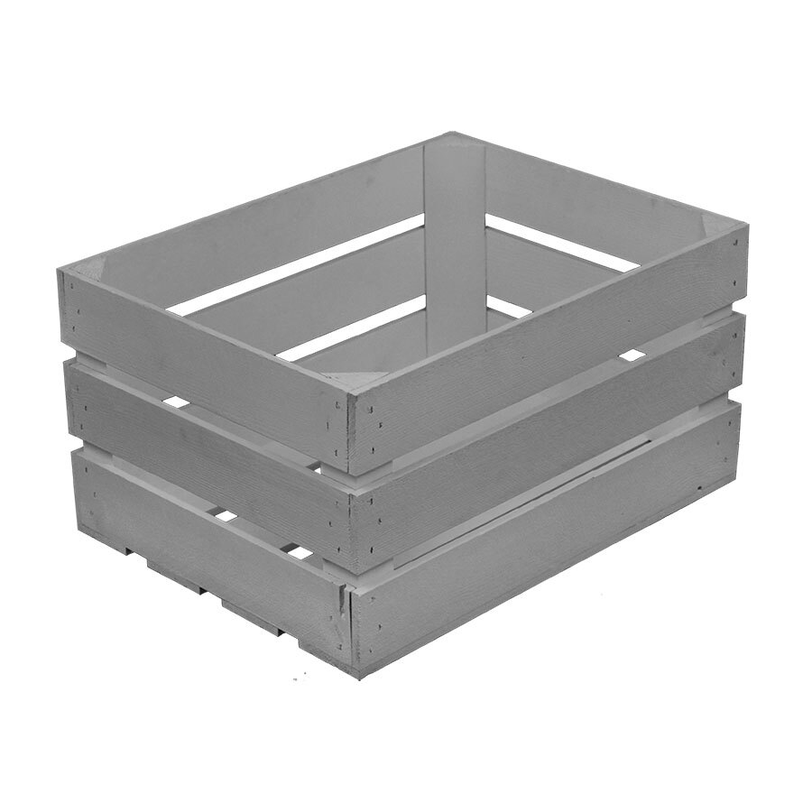 Small Rustic Crate, Grey