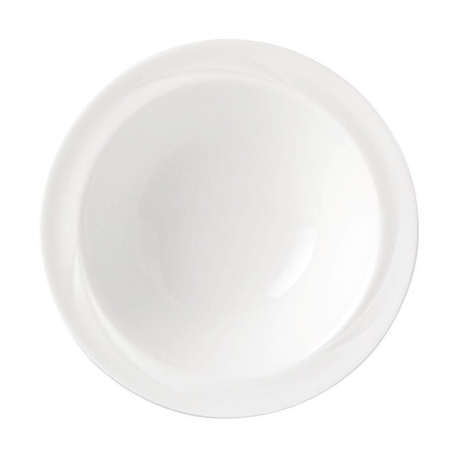 Steelite Alvo Vitrified Porcelain Round White Bowl Stone Rim 13.5cm