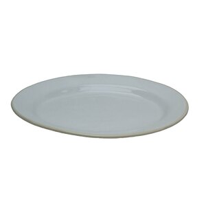 Grayshott Soho Vitrified Stoneware White Large Rimmed Oval Platter 38x30cm
