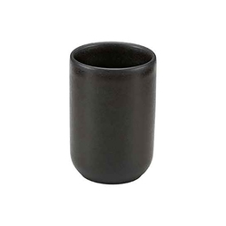 Playground Elements Stoneware Black Round Handleless Mug 10.5x7.2cm 38cl 13.25oz