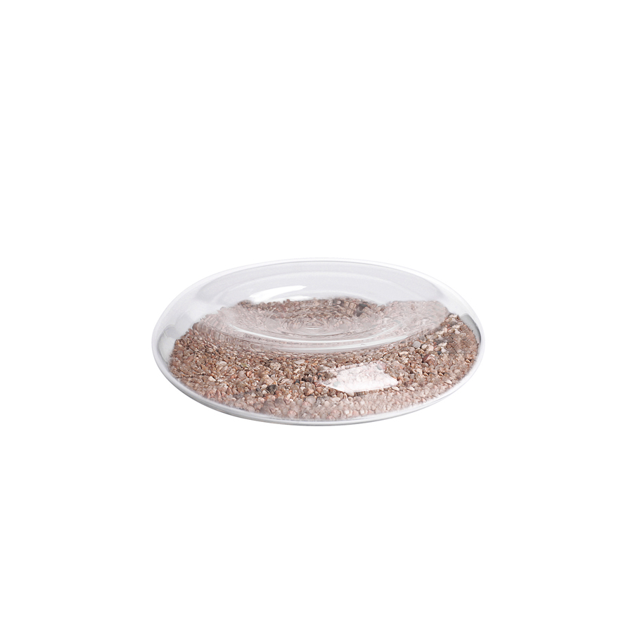 Pordamsa Borosilicate Glass Clear Sand Natural Thermal Plate 16.5cm