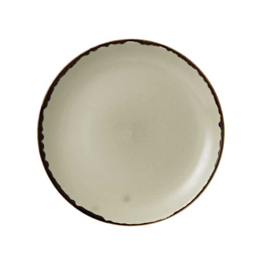 Dudson Harvest Vitrified Porcelain Linen Round Coupe Plate 21.7cm