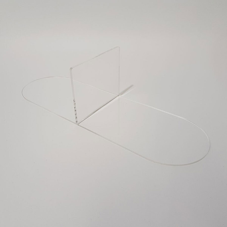 Fish Kettle Divider 2 Part Clear Acrylic