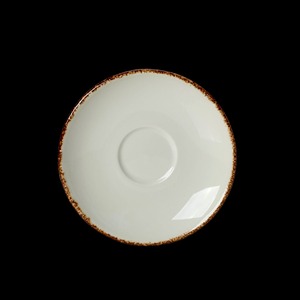 Steelite Brown Dapple Vitrified Porcelain Saucer LiV 12.5cm 5 Inch