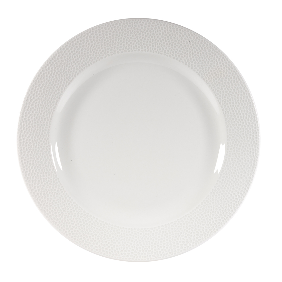 Churchill Isla Vitrified Porcelain White Round Footed Plate 27.6cm