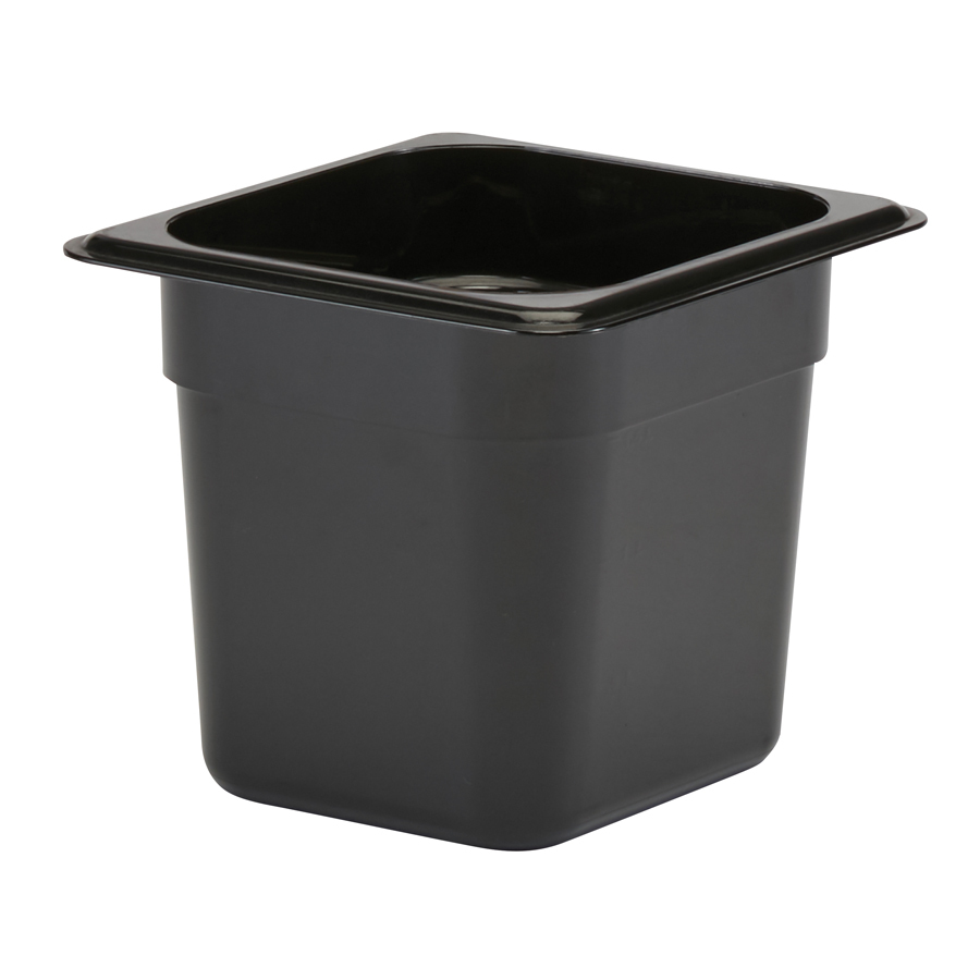 Cambro Gastronorm Container 1/6 Black Polycarbonate 162x150mm