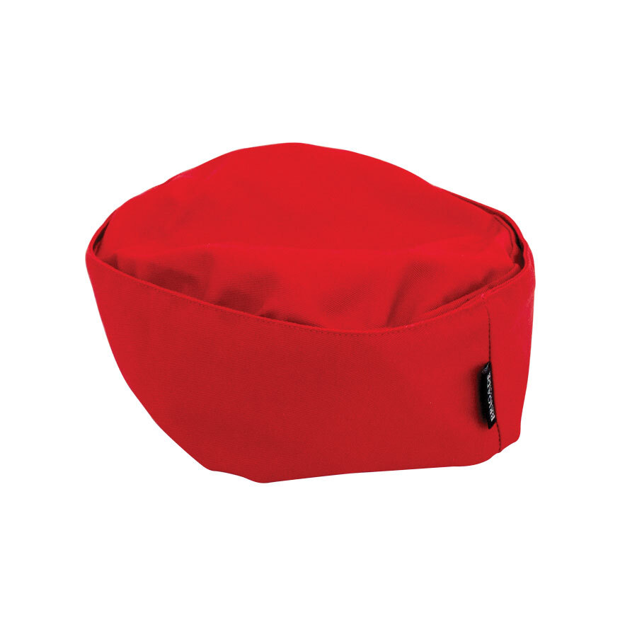 Unisex Red Polycotton Skull Cap - One Size