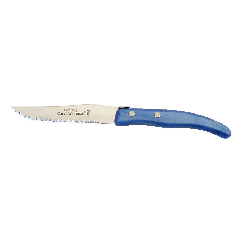 Berlingot Laguiole Steak Knife Blue Acrylic Handle