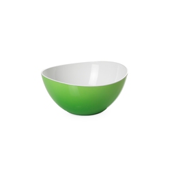 Green & White 20cm Curved Acrylic Display Bowl