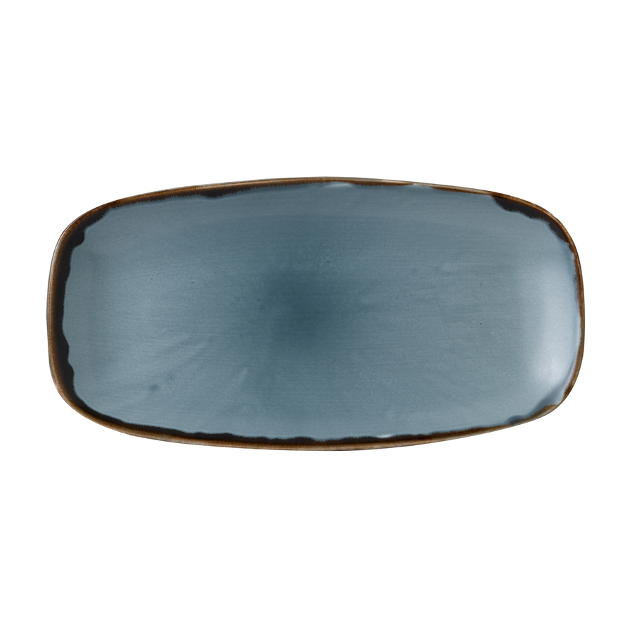 Harvest Blue Chefs' Oblong Plate 29.8 x 15.3cm 11 3/4 inch x 6 inch