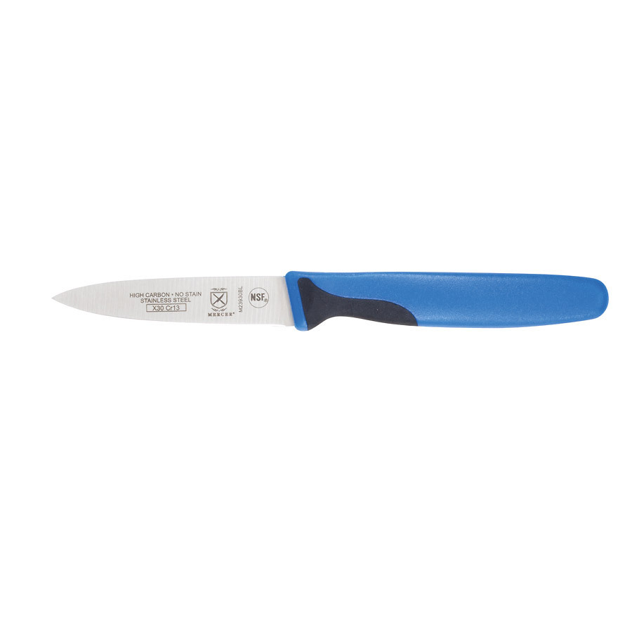 Mercer Millennia Colors® Paring Knife 3in With Santoprene® Handle Blue