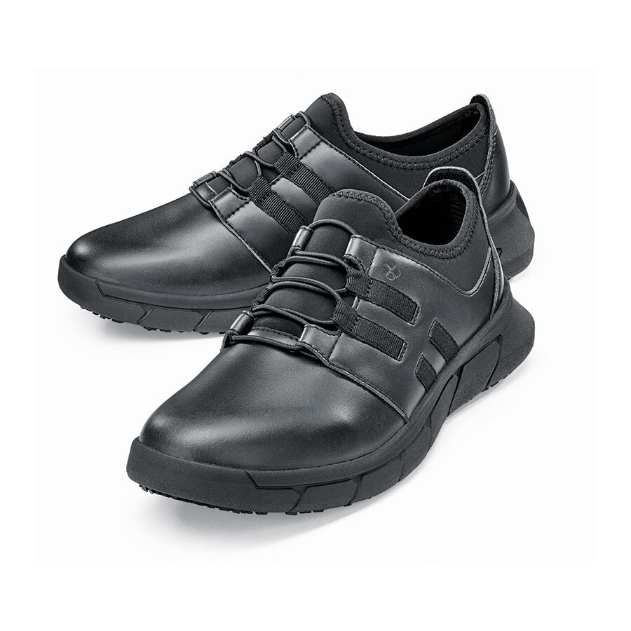 Shoes For Crews Karina Black Synthetic Antislip Ladies Safety Trainer