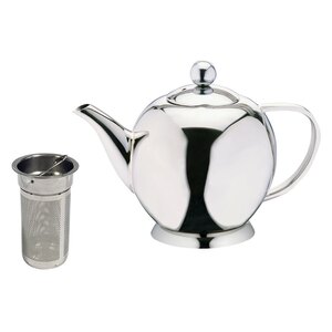 Elia Round Stainless Steel Teapot with Infuser 800ml