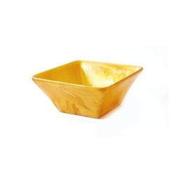 Kenny Mack Designs Fusion Resin Tangerine Pearl Square Bowl 15.2cm